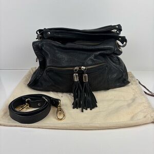 Sandro black leather iconic bag